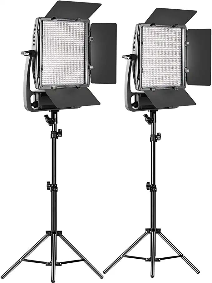 GVM Dimmable Bi-Color 900D LED Video Light and Stand Lighting Kit