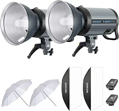 Neewer 1200W Studio Strobe Flash Photography Lighting Kit