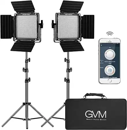 GVM 2 Pack LED Video Lighting Kit